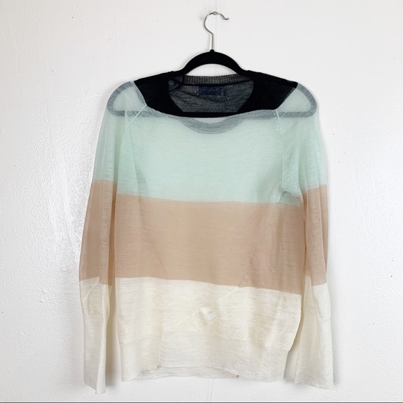 A.L.C. Cole rugby stripe wool long sleeve top - Picture 8 of 11